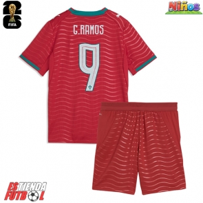 Portugal Goncalo Ramos #9 Primera Equipación Niños Mundial 2026 Manga Corta (+ Pantalones cortos)